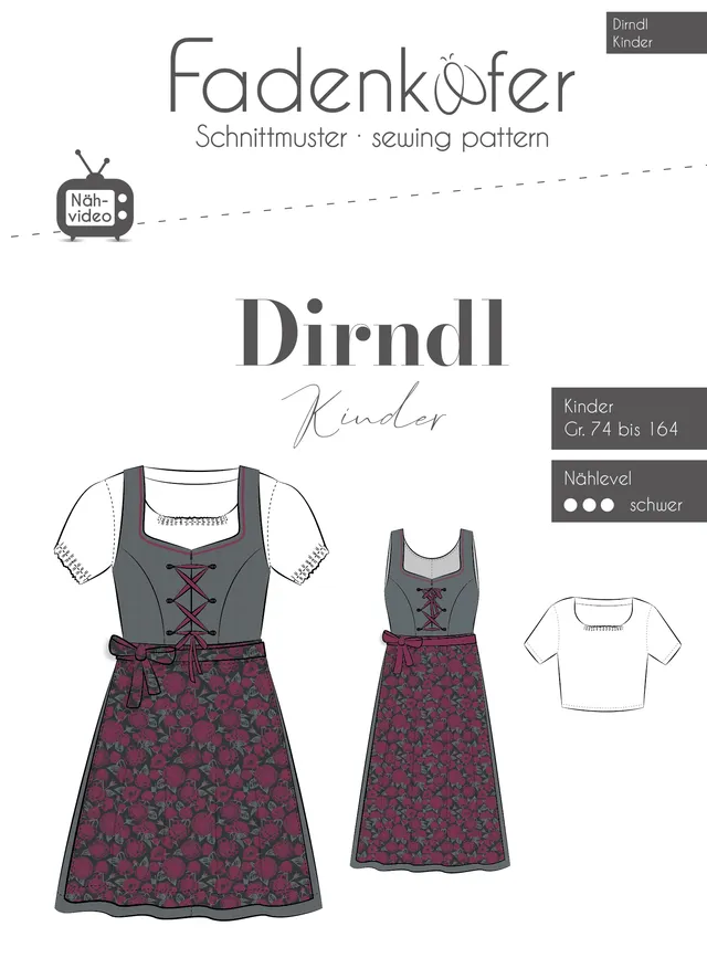 fadenk-fer-dirndl-papierschnittmuster-kinder-74-164 image 1