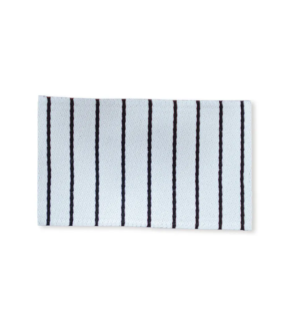 paul-clara-weblabels-stripes-klapp-label-schwarz-wei image 1