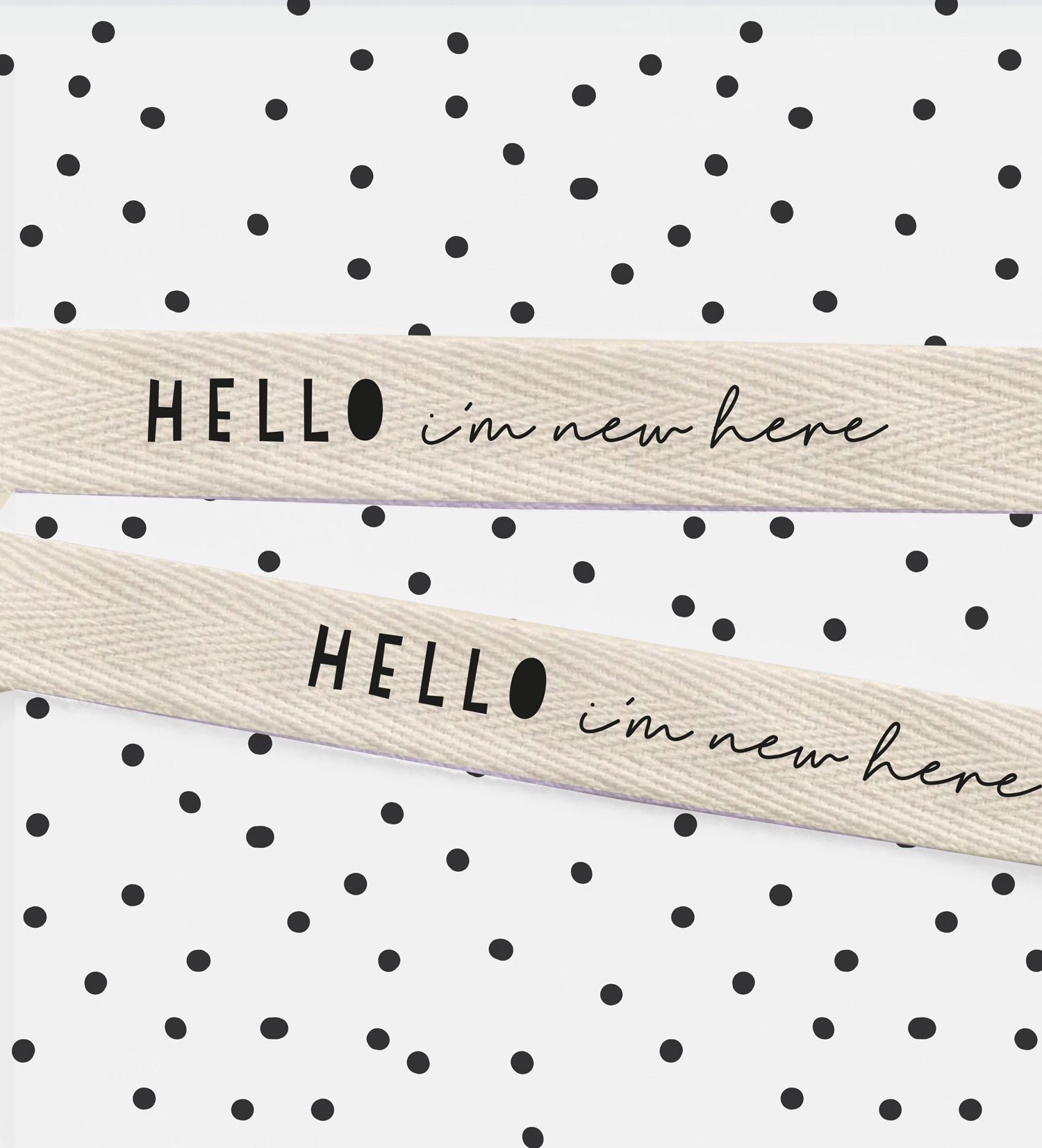 paul-clara-b-nder-hello-i-m-new-here-baumwollband-ecru-1-5-cm-x-1-m image 2