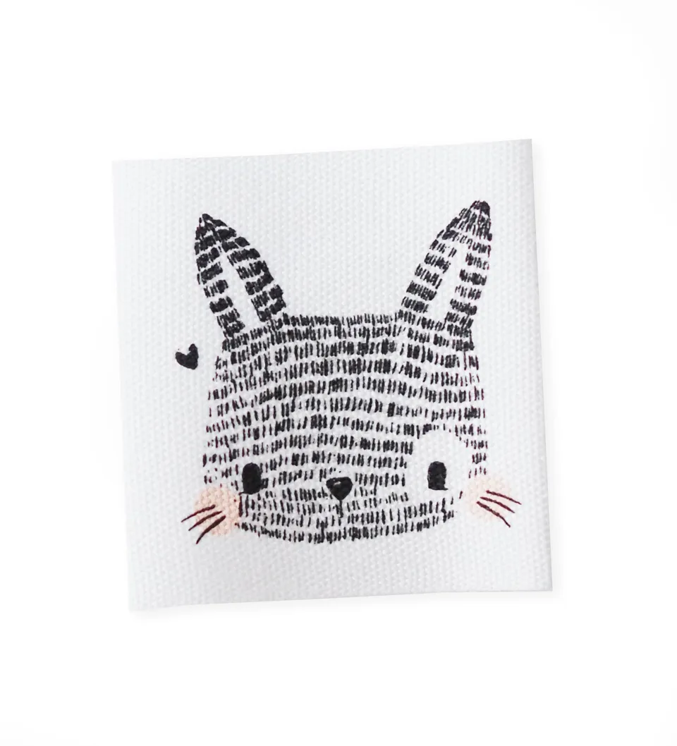 paul-clara-baumwoll-labels-boho-hase-label-3-5-cm image 1