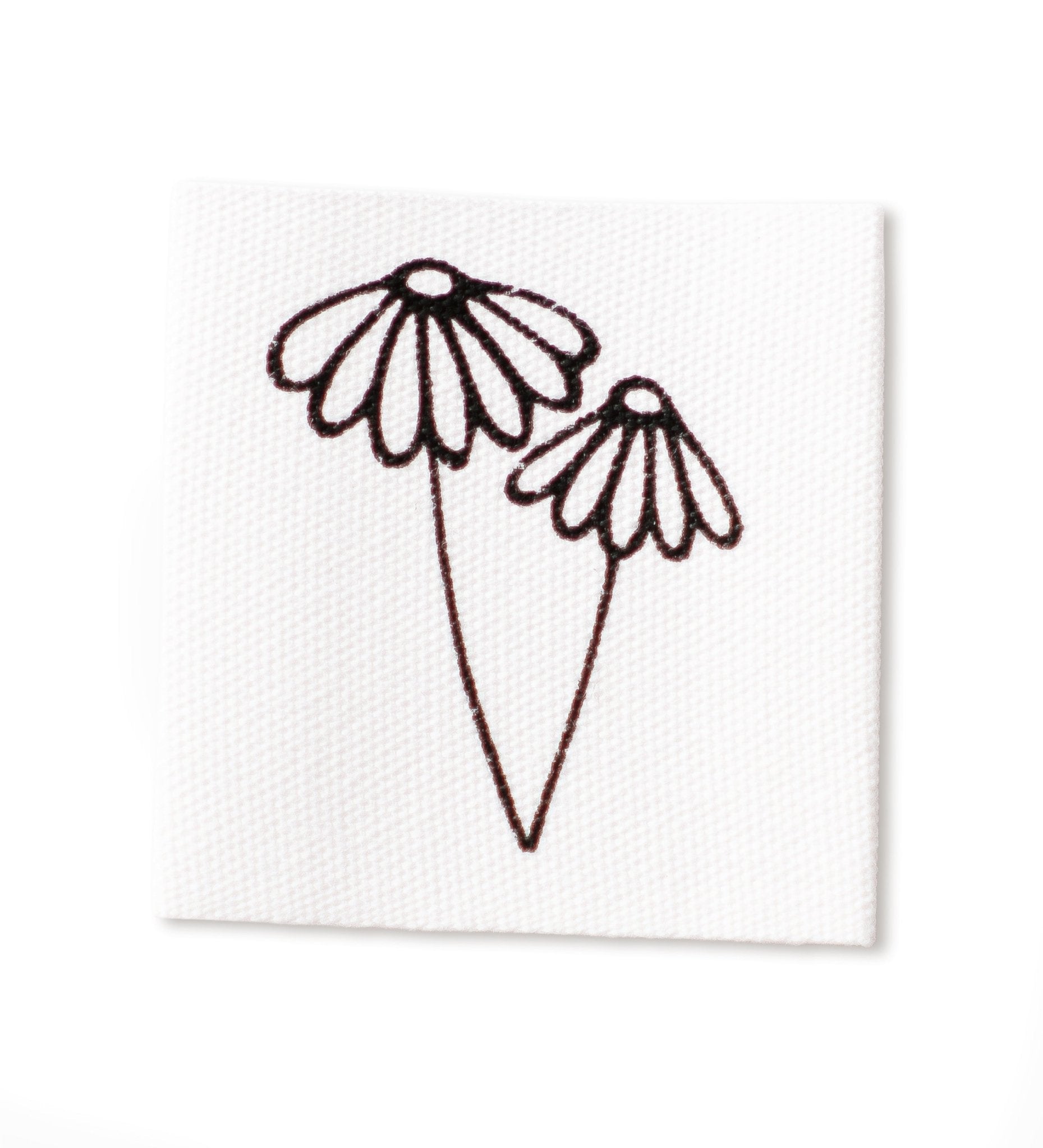 paul-clara-baumwoll-labels-blume-4x4-cm-aufn-her image 1