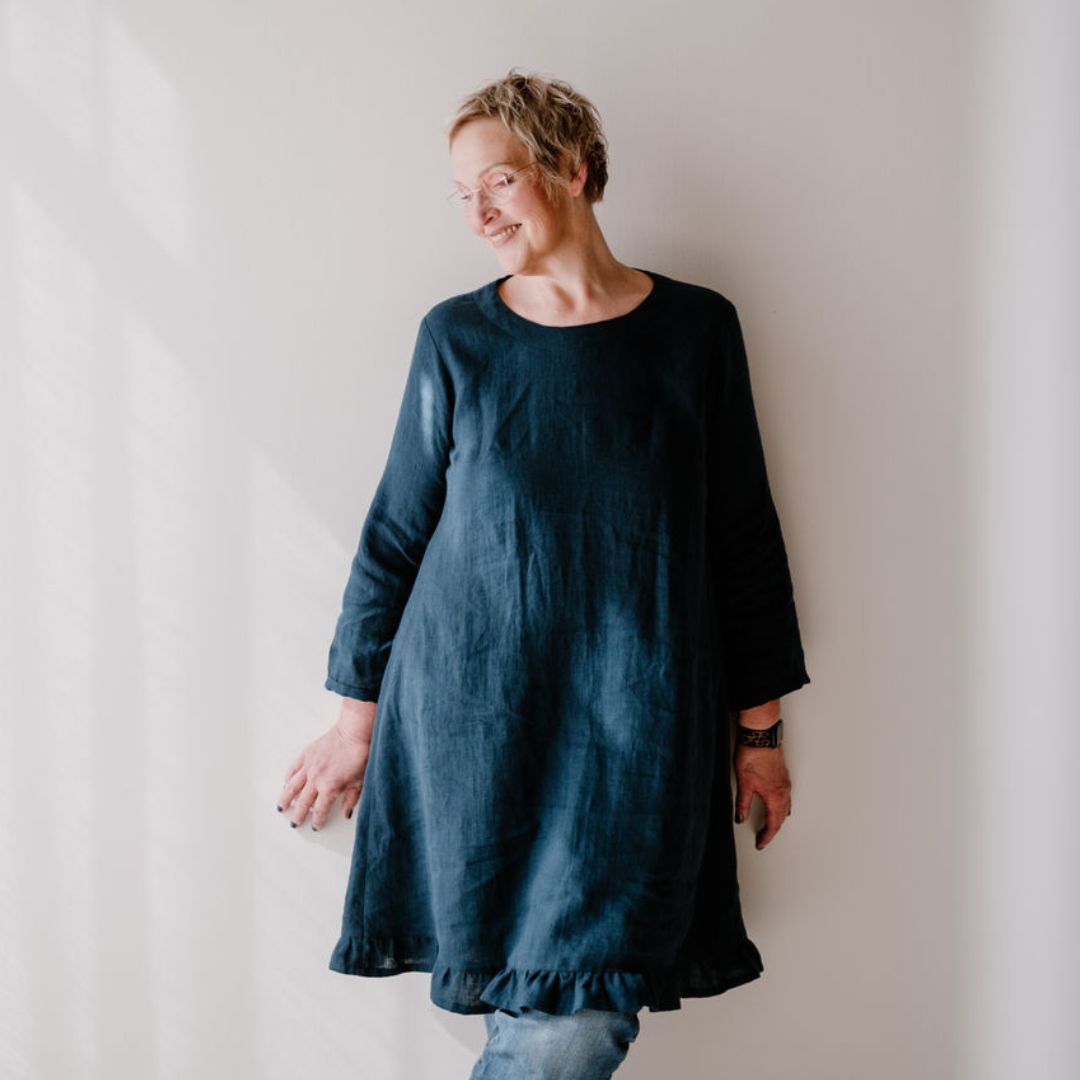 sew-simple-damen-mikele-bluse-kleid-pdf-schnittmuster-a-linie image 2
