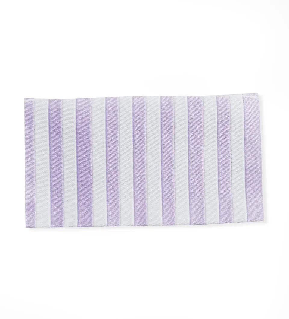 paul-clara-weblabels-klapp-label-stripes-lila-einn-hen image 1