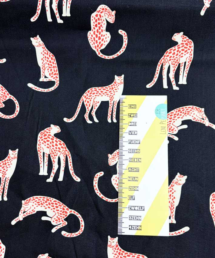lenipepunkt-wild-cats-poplin-baumwollstoff-gr-n-meterware image 5