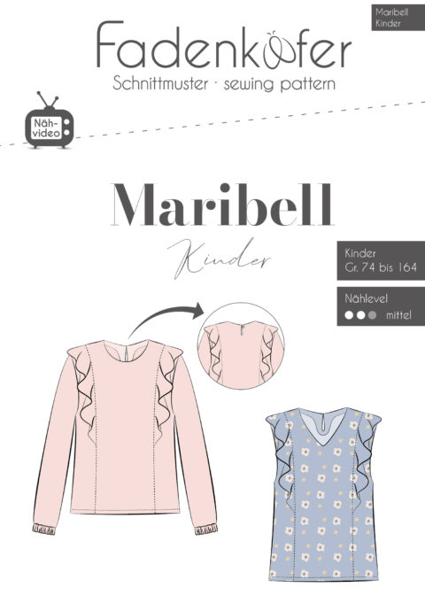 fadenk-fer-maribell-papierschnittmuster-bluse-kinder-gr-74-164 image 5