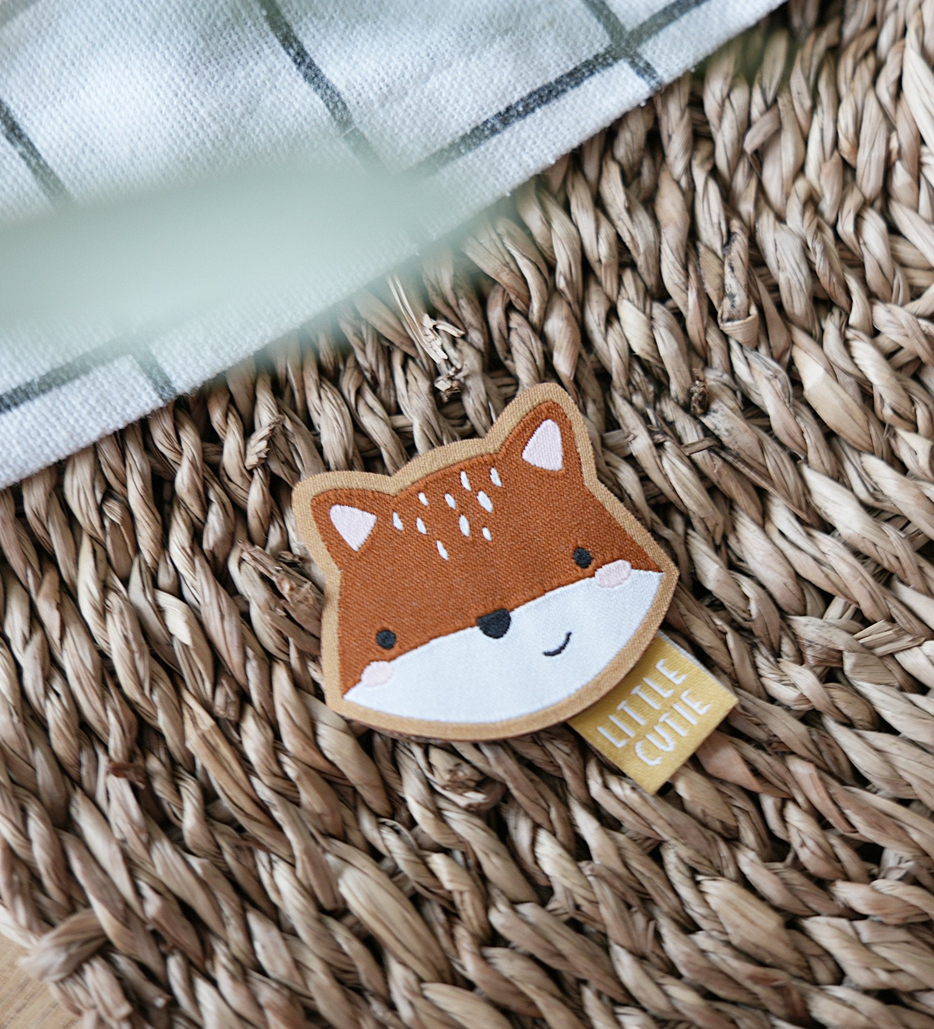 paul-clara-patch-fuchs-iron-on-aufb-gelpatch-3x4-cm image 2