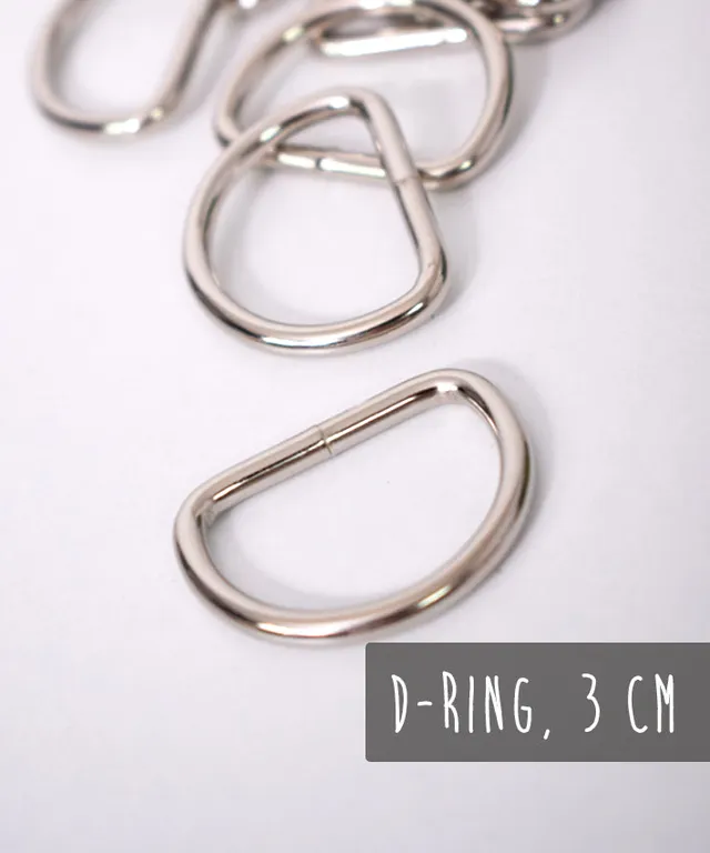 lenipepunkt-d-ring-30-mm-silber-kurzwaren-gurtband-taschen image 1
