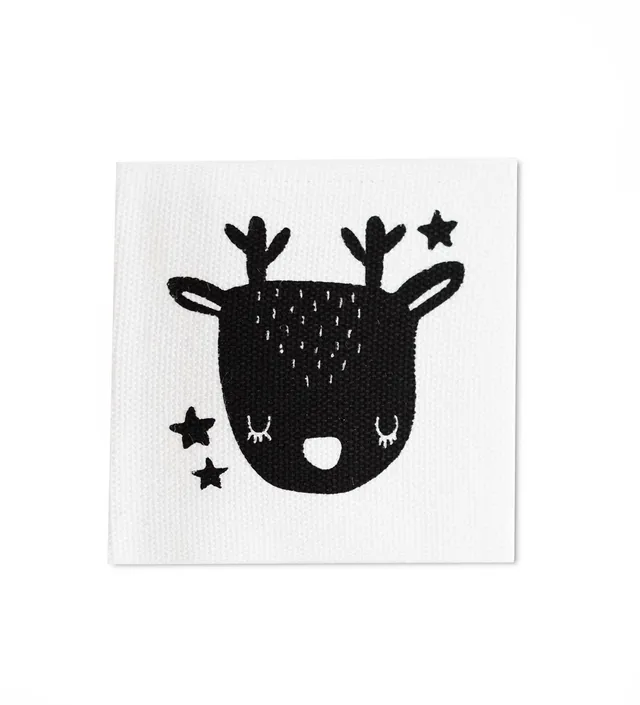 paul-clara-baumwoll-labels-rentier-vogel-n-hlabel-3-5cm image 1