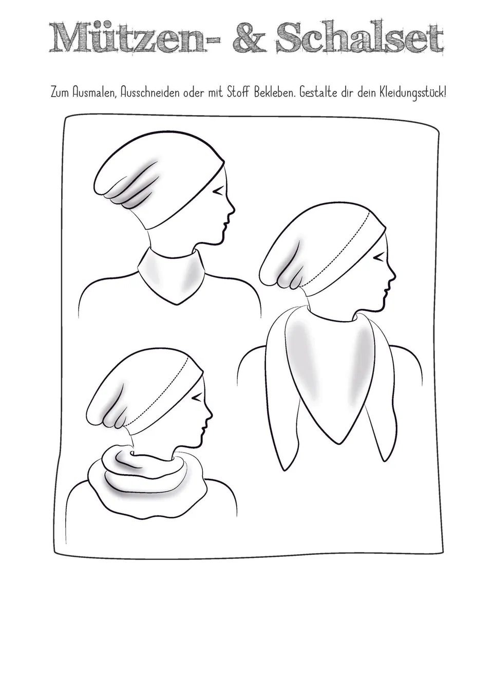 fadenk-fer-designvorlagen-m-tzen-schal-set-vorlage-n-hideen image 1