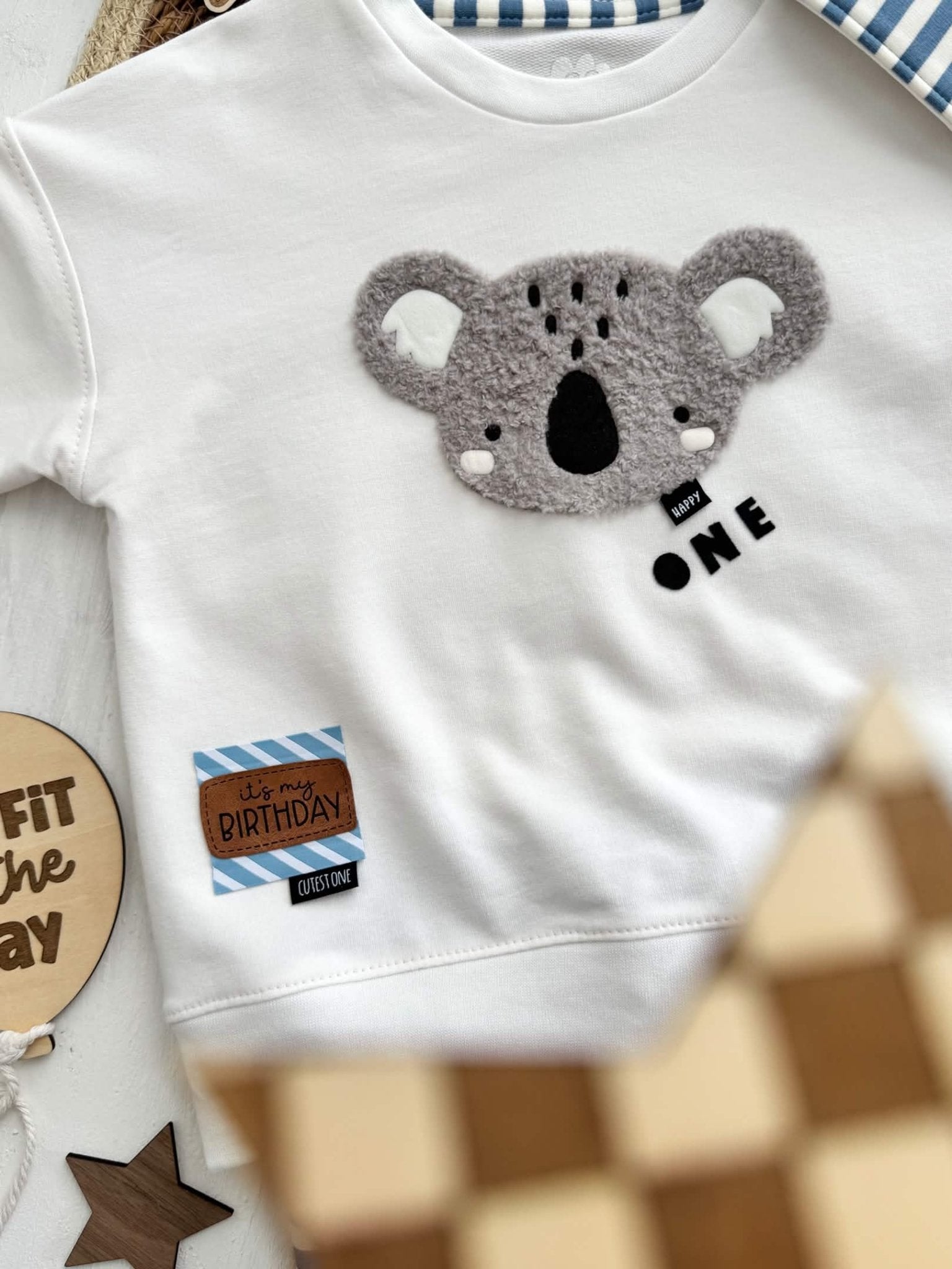 paul-clara-teddy-patches-koala-patch-xl-chenille-iron-on image 4