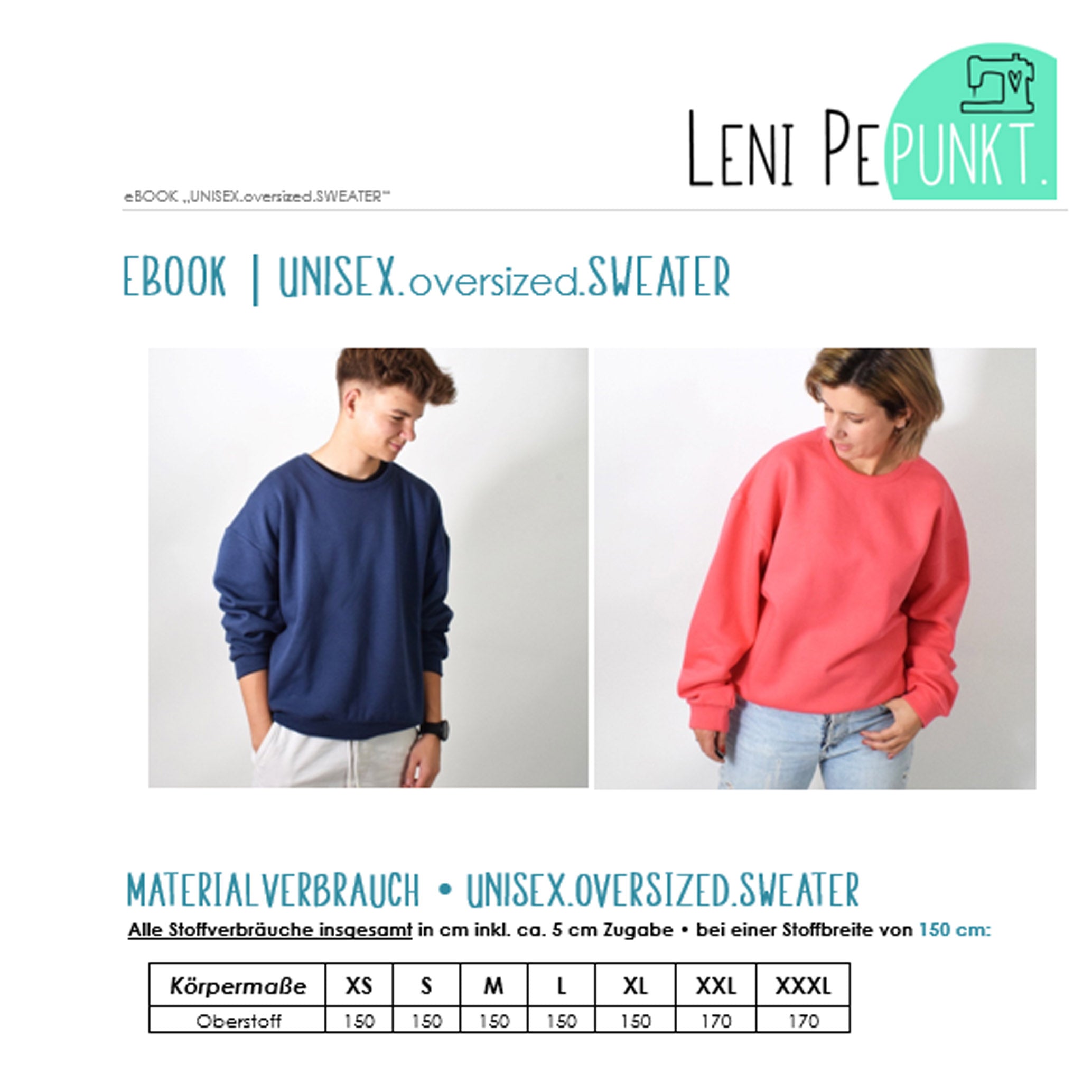 leni-pepunkt-163-unisex-oversized-sweater-papierschnittmuster-xs-xxxl image 2