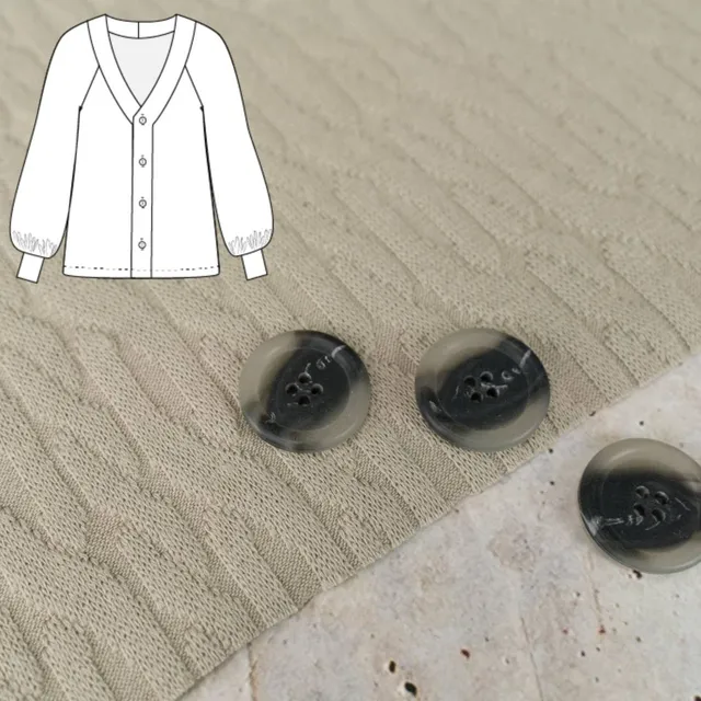 n-hfrosch-jujur-n-hpaket-strickjacke-hellgrau-zopfstrick image 1