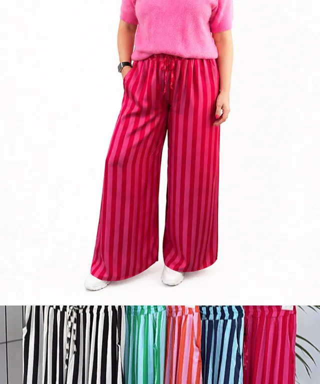 leni-pepunkt-ready-to-wear-satinhose-viskose-streifen-onesize image 1