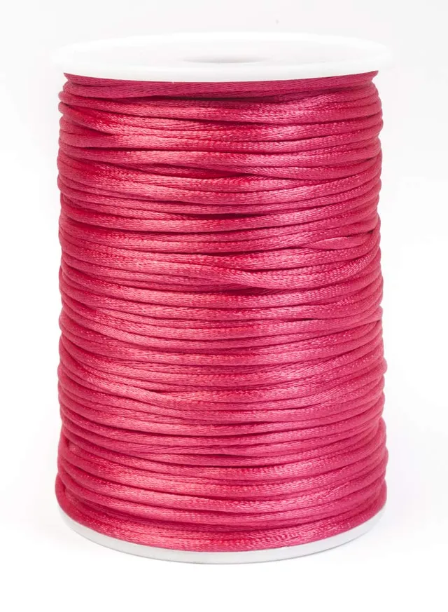 jajasio-satinkordel-2mm-schmuckkordel-10m-himbeere image 1