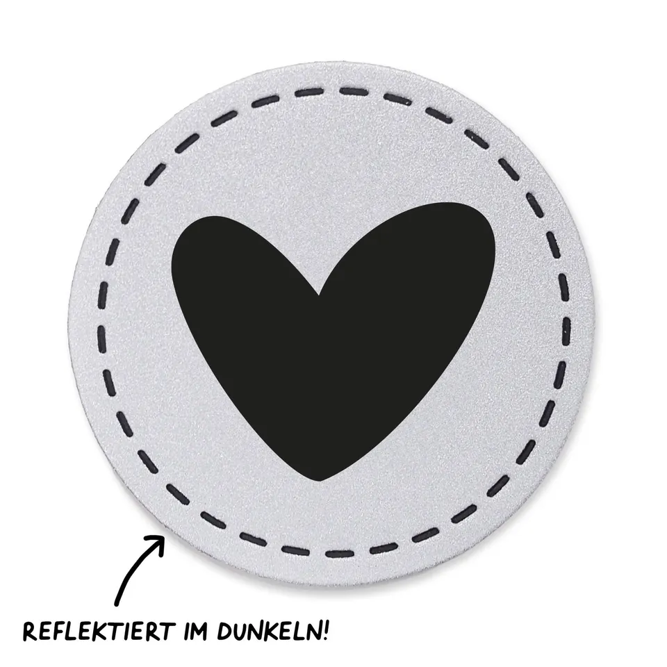 paul-clara-reflektor-labels-reflektorlabel-herz-iron-on image 1