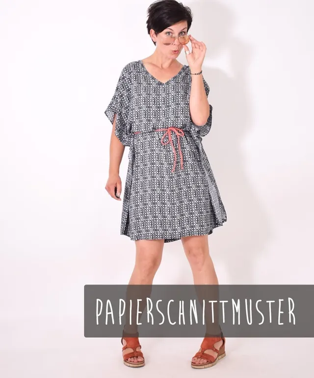 lenipepunkt-schnittmuster-papierschnitt-114-papillon-shirt-kleid image 1
