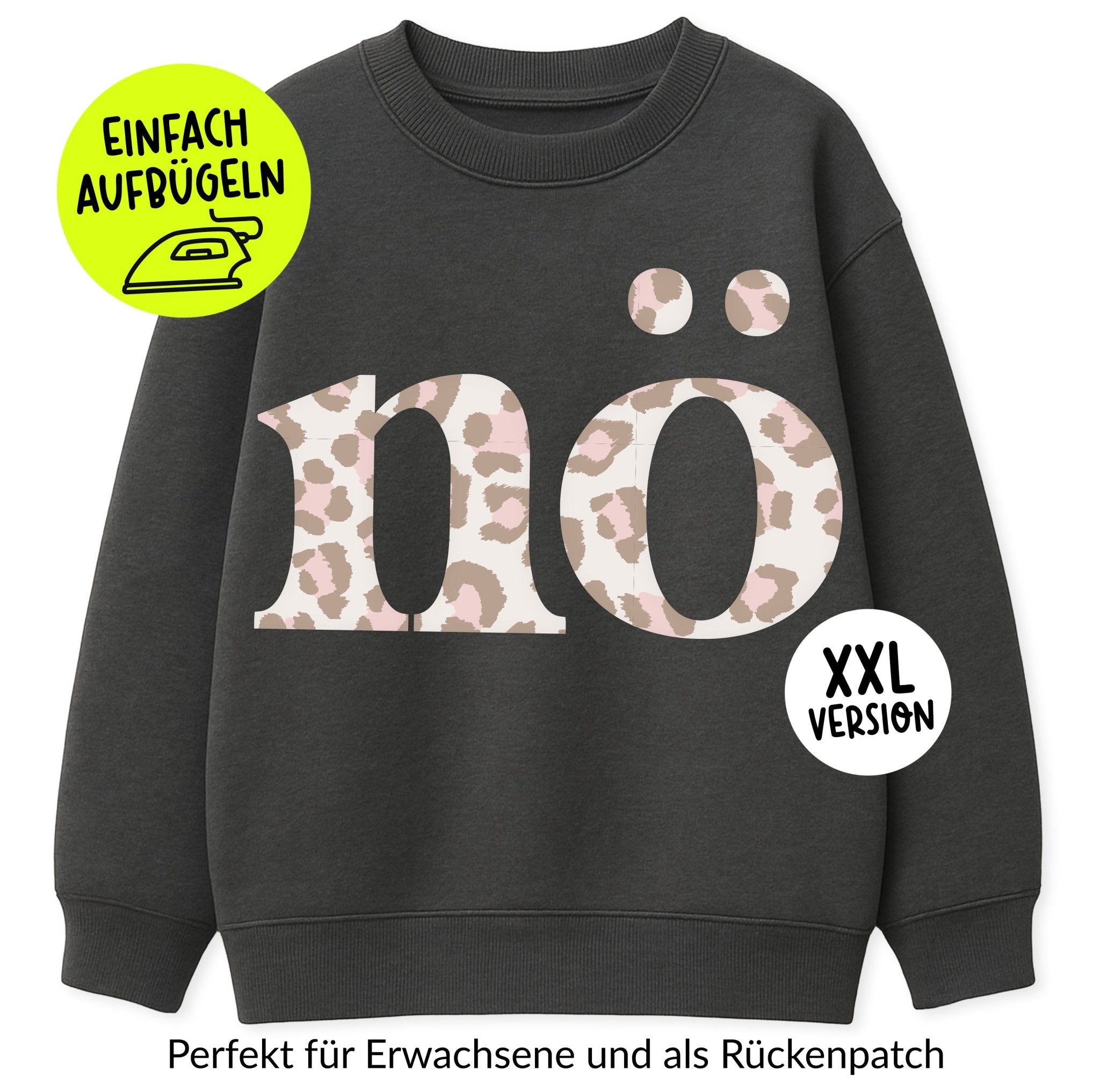 paul-clara-flock-patches-n-leo-xxl-patch-iron-on-limitiert image 1
