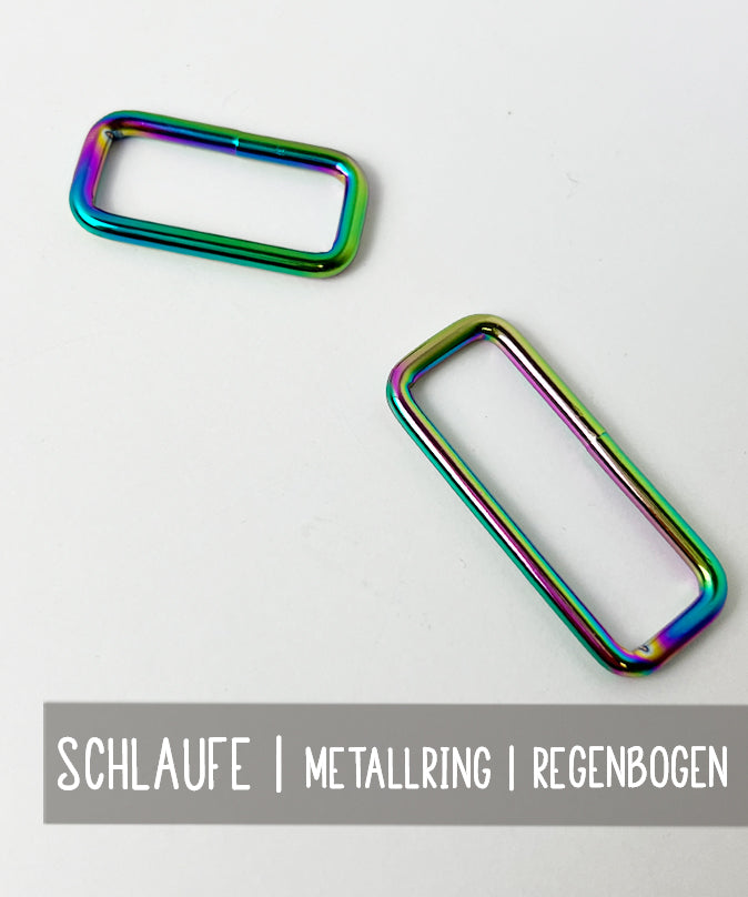 lenipepunkt-schlaufe-metallring-regenbogen-30-mm-taschenring image 1