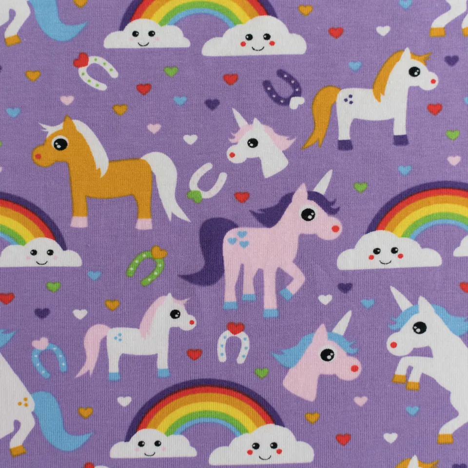n-hfrosch-regenbogen-einhorn-baumwolljersey-n-hpaket-flieder image 1