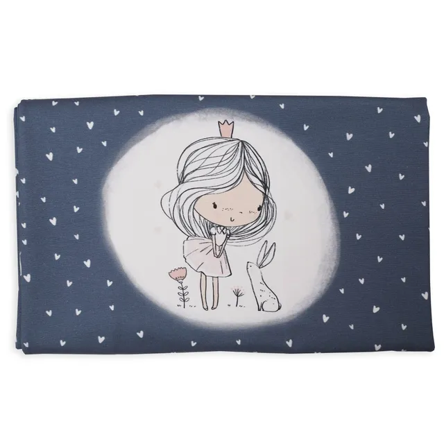 paul-clara-kleine-prinzessin-xxl-panel-dunkelblau image 1