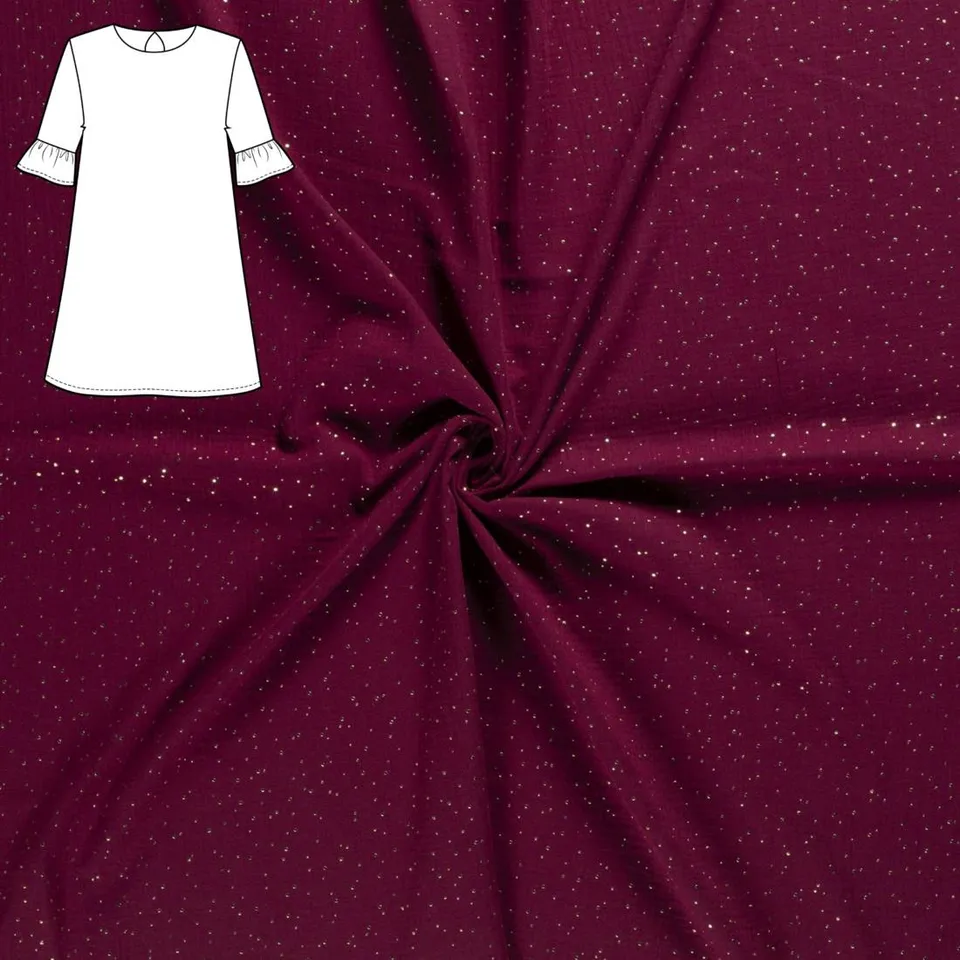 n-hfrosch-cantik-n-hpaket-musselin-fuchsia-kleid-baumwolle image 1