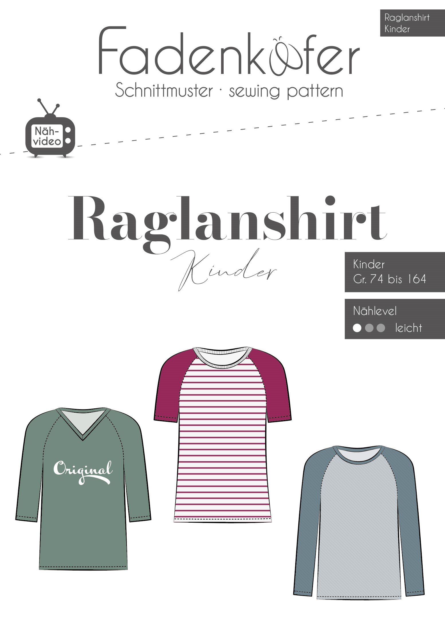 fadenk-fer-raglanshirt-papierschnittmuster-kinder-v-ausschnitt image 1