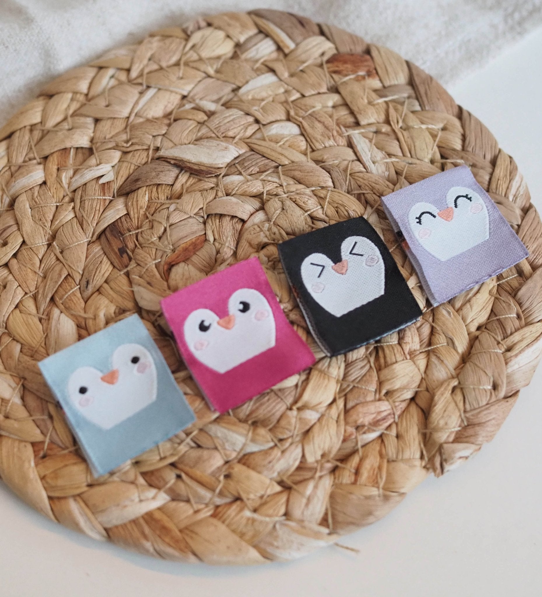 paul-clara-weblabels-pinguin-klapp-label-4er-set-kotex image 2