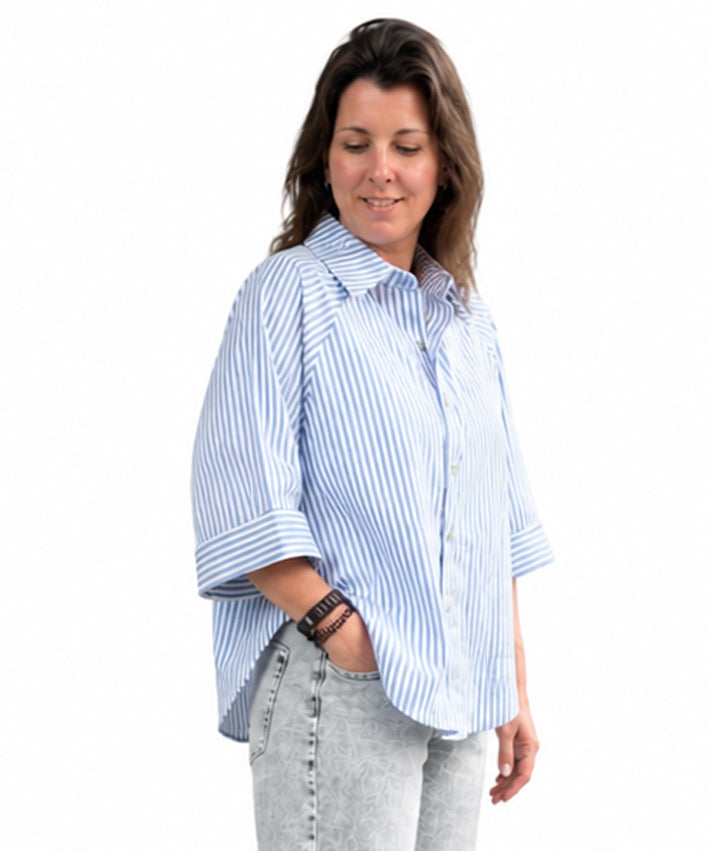 lenipepunkt-ready-to-wear-raglan-bw-bluse-blau-wei-gestreift image 1