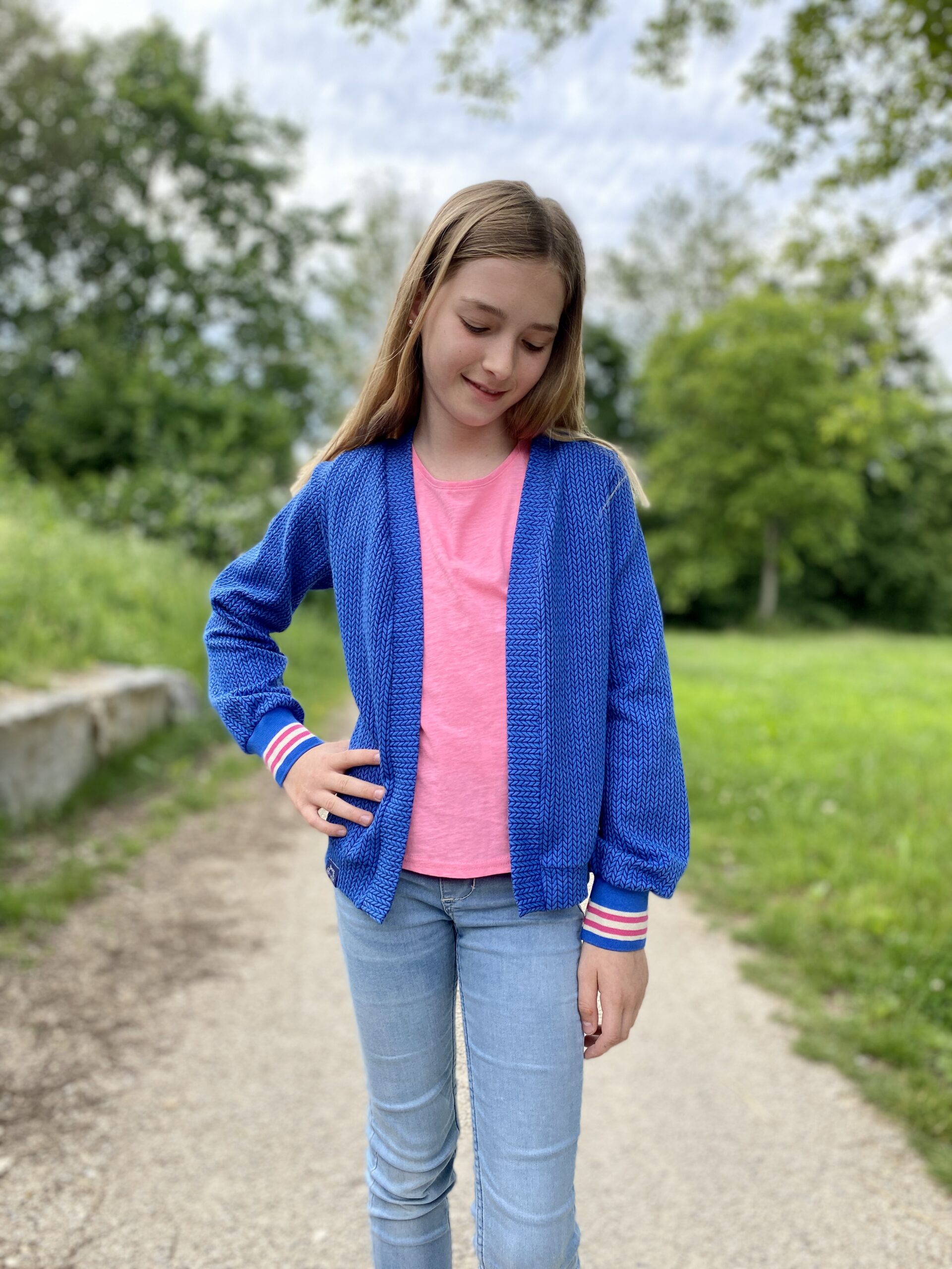 fadenk-fer-karo-kinder-papierschnittmuster-strickjacke-74-164 image 7