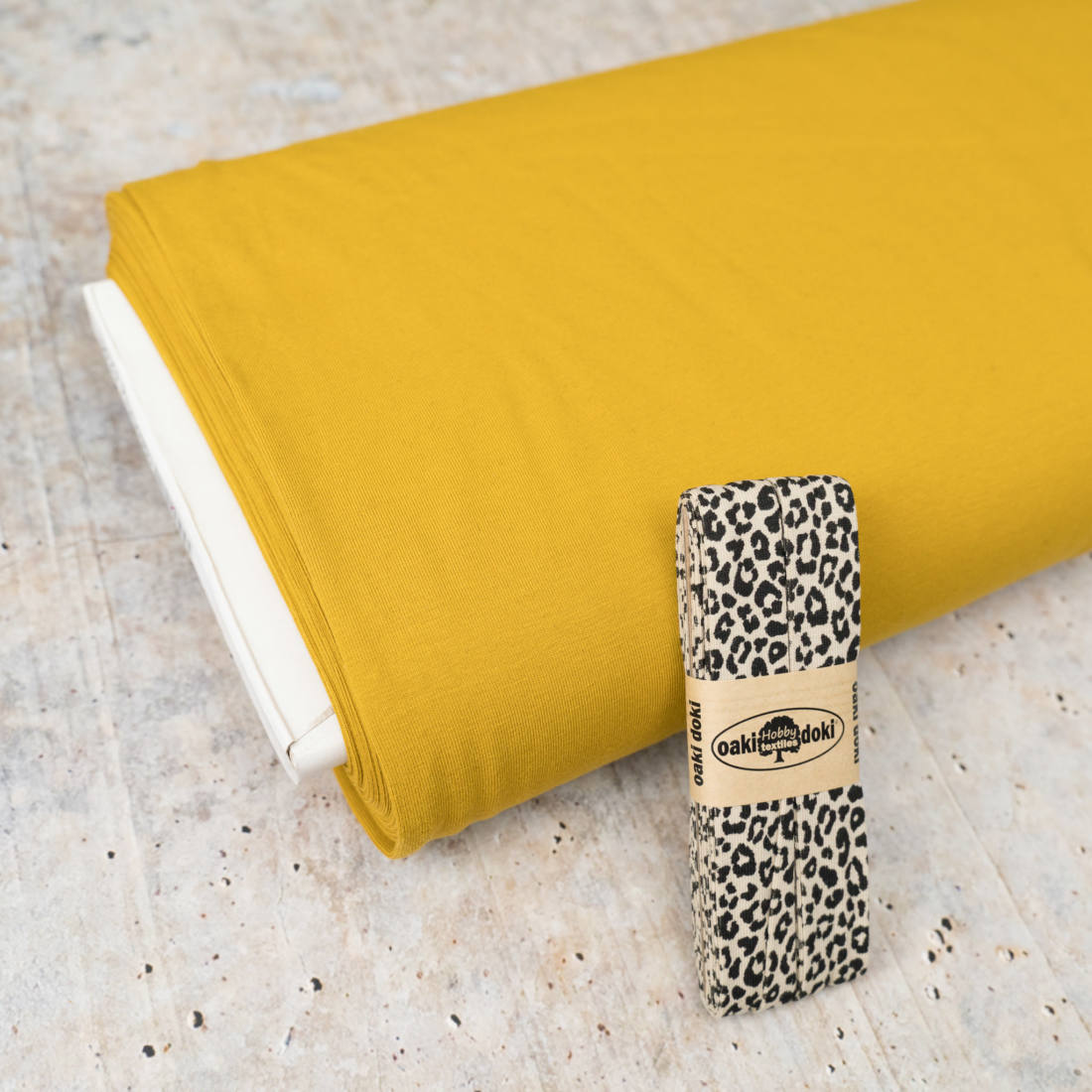 oaki-doki-jersey-schr-gband-leo-3m-beige-20mm image 4