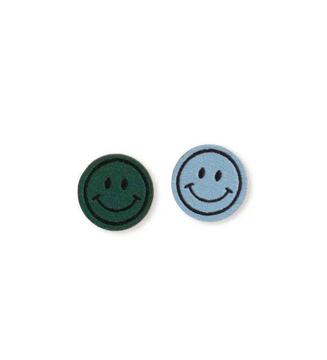 paul-clara-patches-mini-smile-aufb-gler-2er-dunkelgr-n image 1