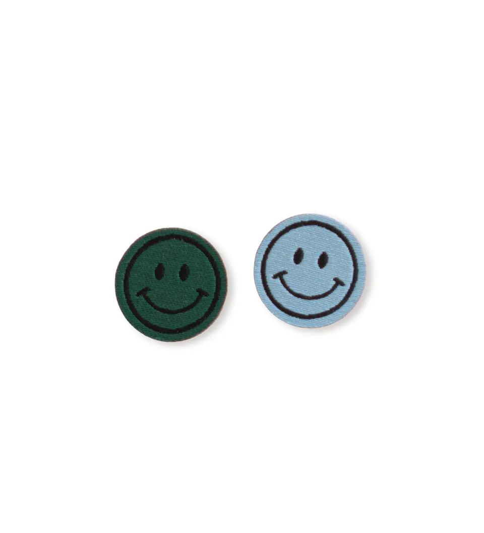 paul-clara-patches-mini-smile-aufb-gler-2er-dunkelgr-n image 1