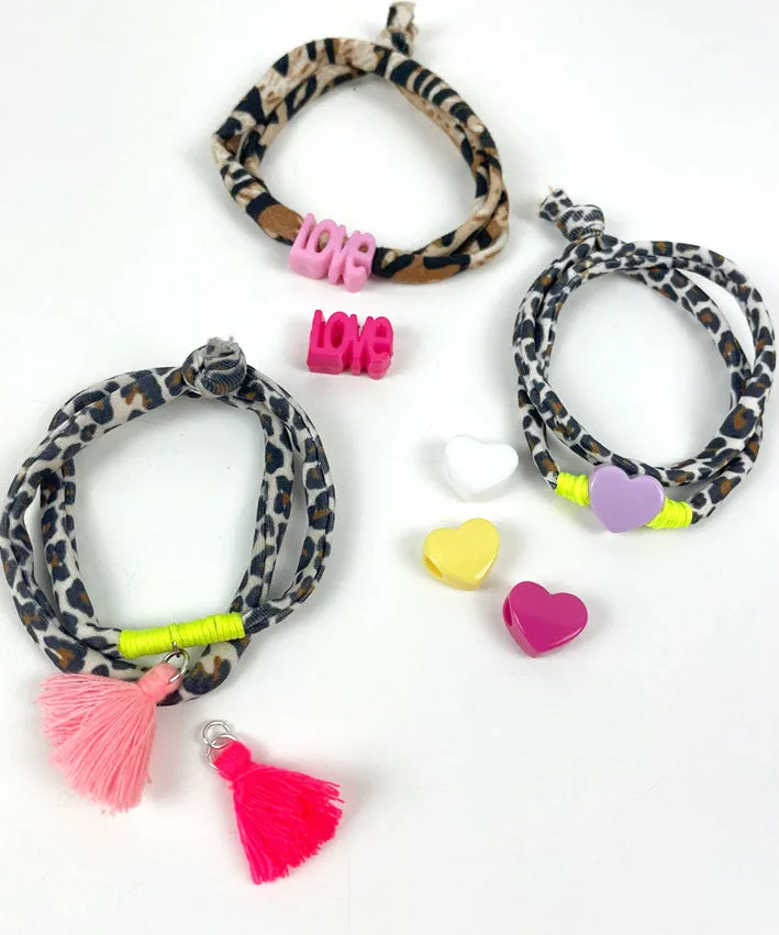 lenipepunkt-jerseyarmband-diy-set-10-designs-quaste-perle image 1