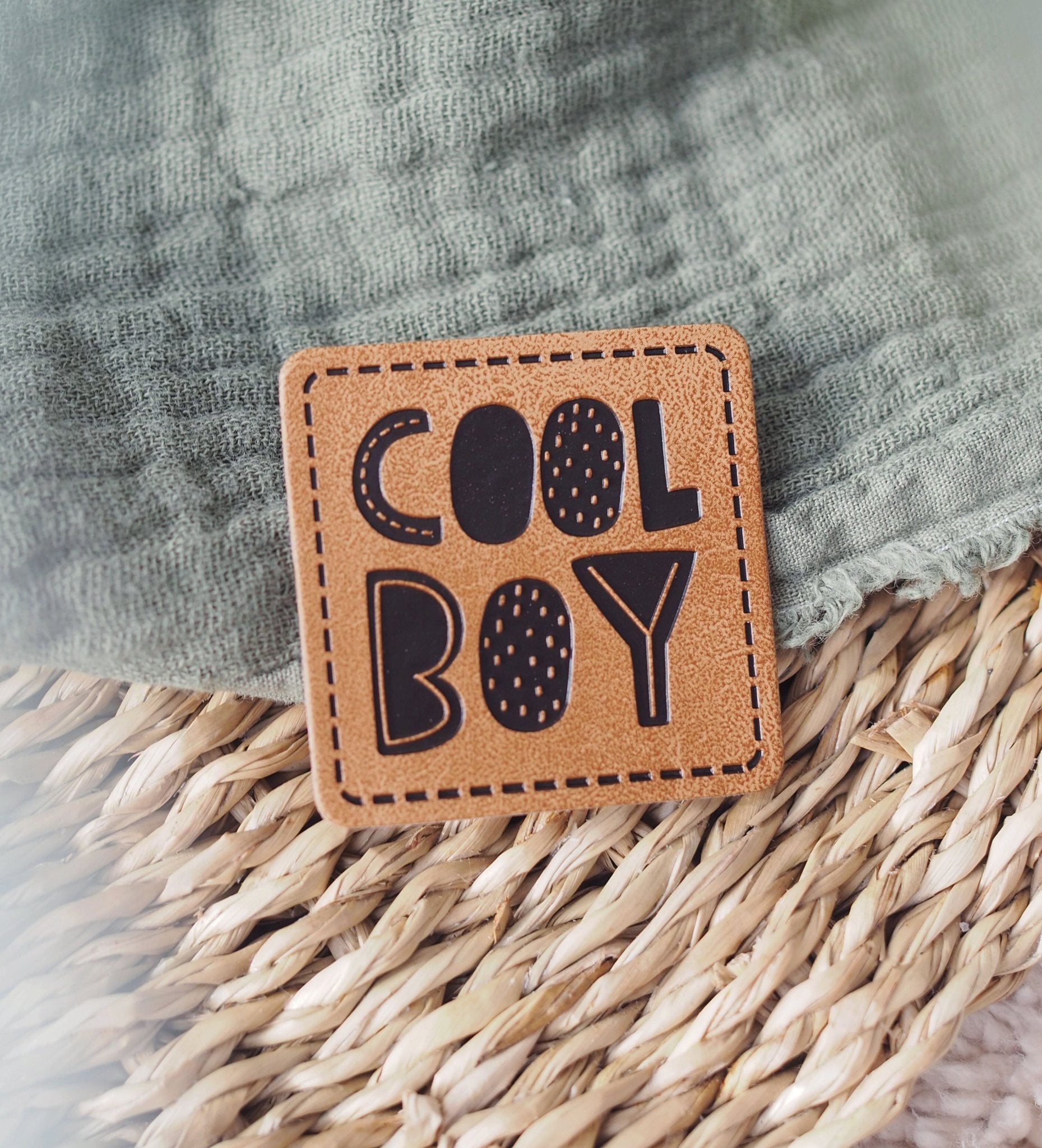 paul-clara-kunstleder-labels-cool-boy-iron-on-3-5x3-5-cm image 3