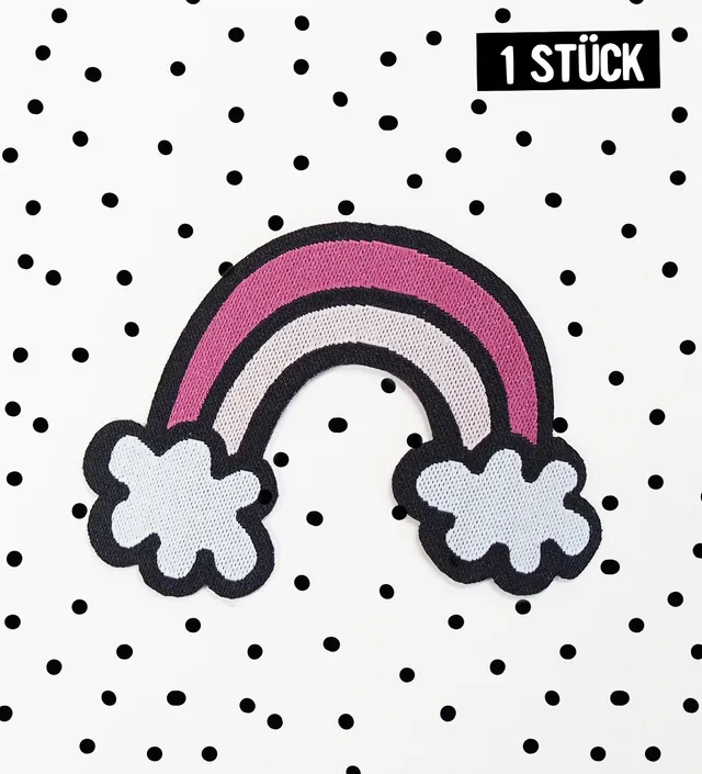 paul-clara-patch-regenbogen-rosa-b-gelpatch-5x3-5-cm image 1