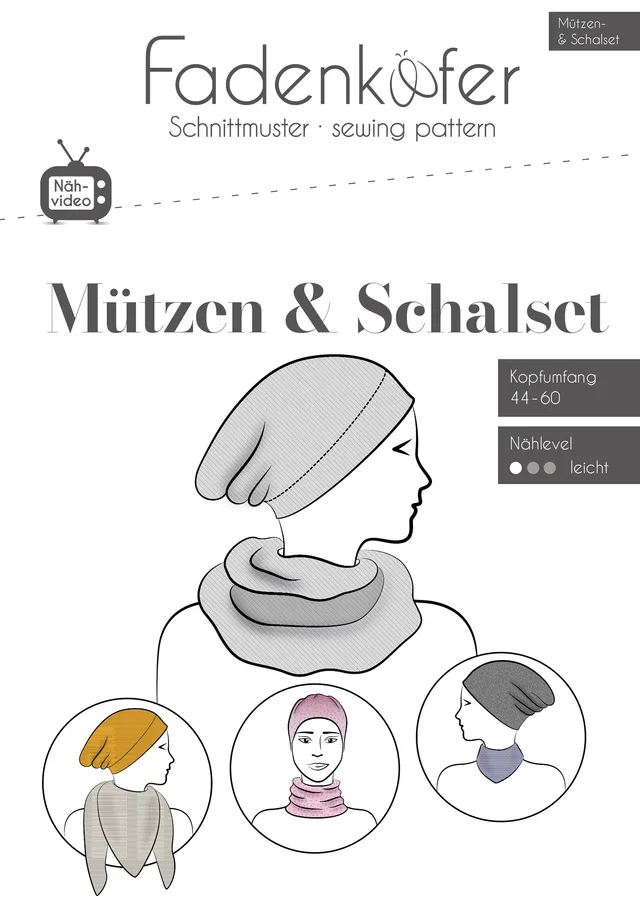 fadenk-fer-m-tzen-schalset-papierschnittmuster-set image 1