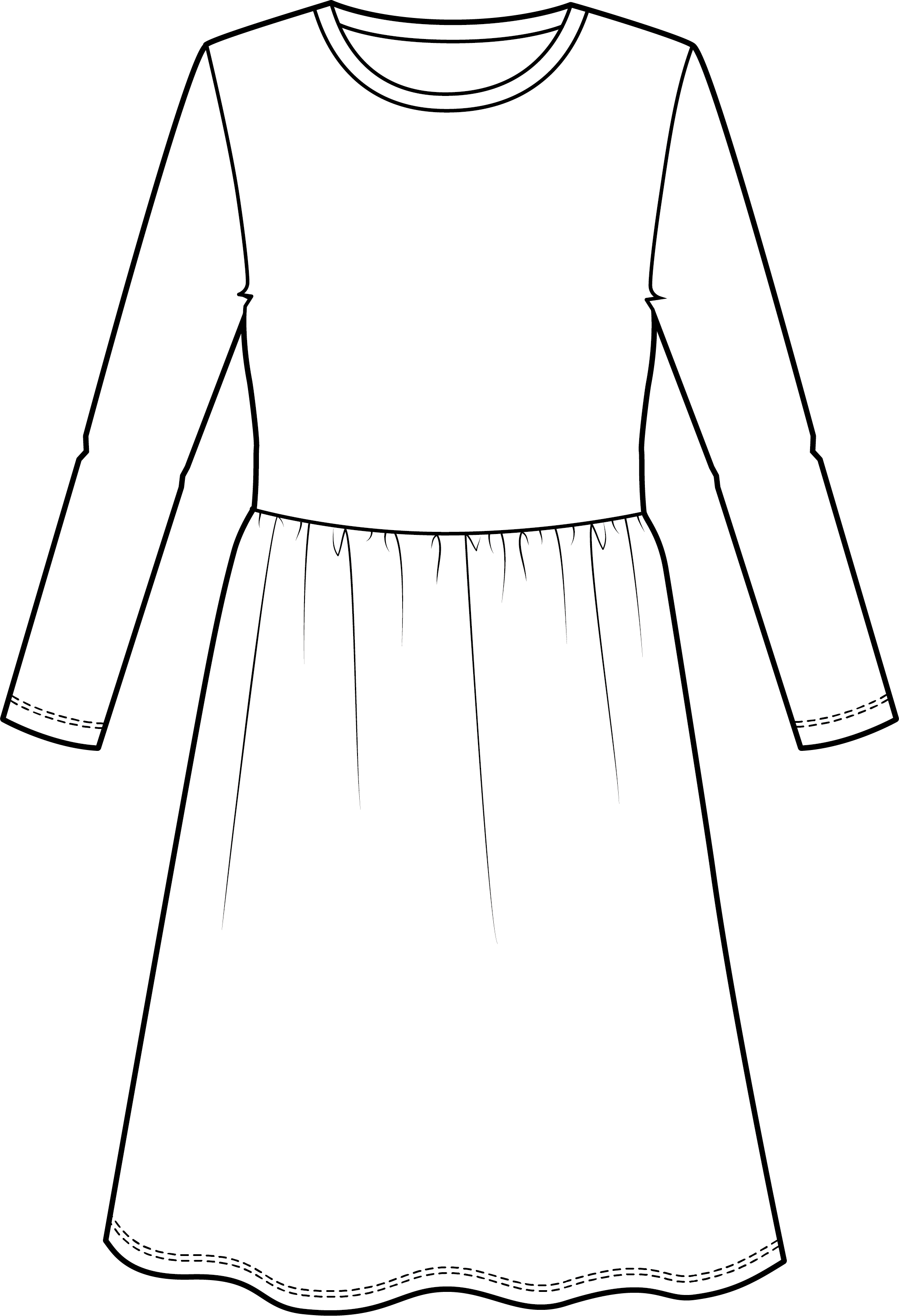 n-hfrosch-gaun-damen-kleid-papierschnittmuster-jersey-v-ausschnitt image 3