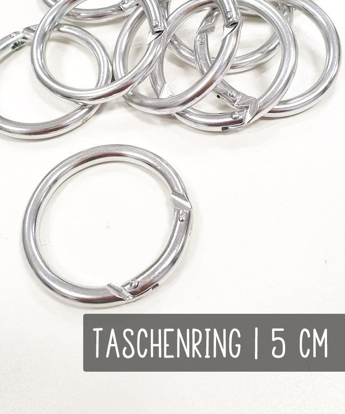leni-pepunkt-schl-sselring-taschenring-alu-3cm-5cm-silber image 2