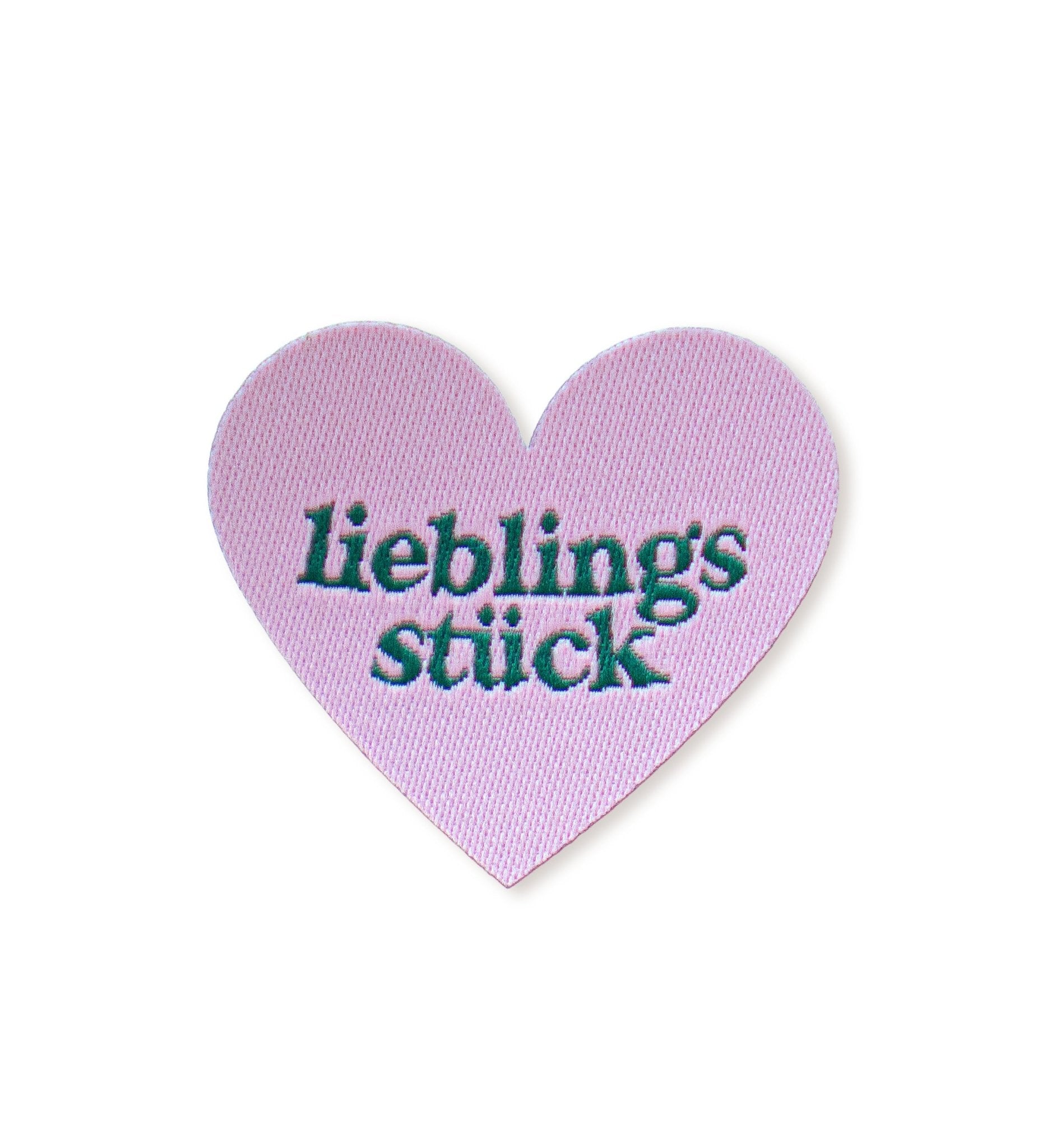 paul-clara-gewebte-patches-lieblingsst-ck-patch-dunkelgr-n-rosa image 1
