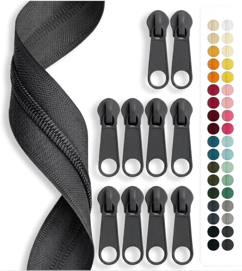 jajasio-endlos-rei-verschluss-5m-wei-5mm-10-zipper image 3
