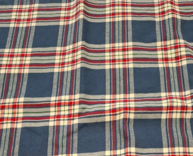 fadenk-fer-stoffe-restst-ck-flanell-blau-rot-wei-1-3m image 1