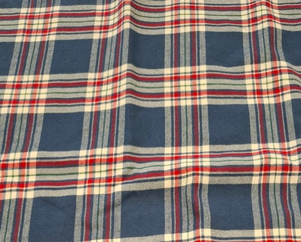 fadenk-fer-stoffe-restst-ck-flanell-blau-rot-wei-1-3m image 1