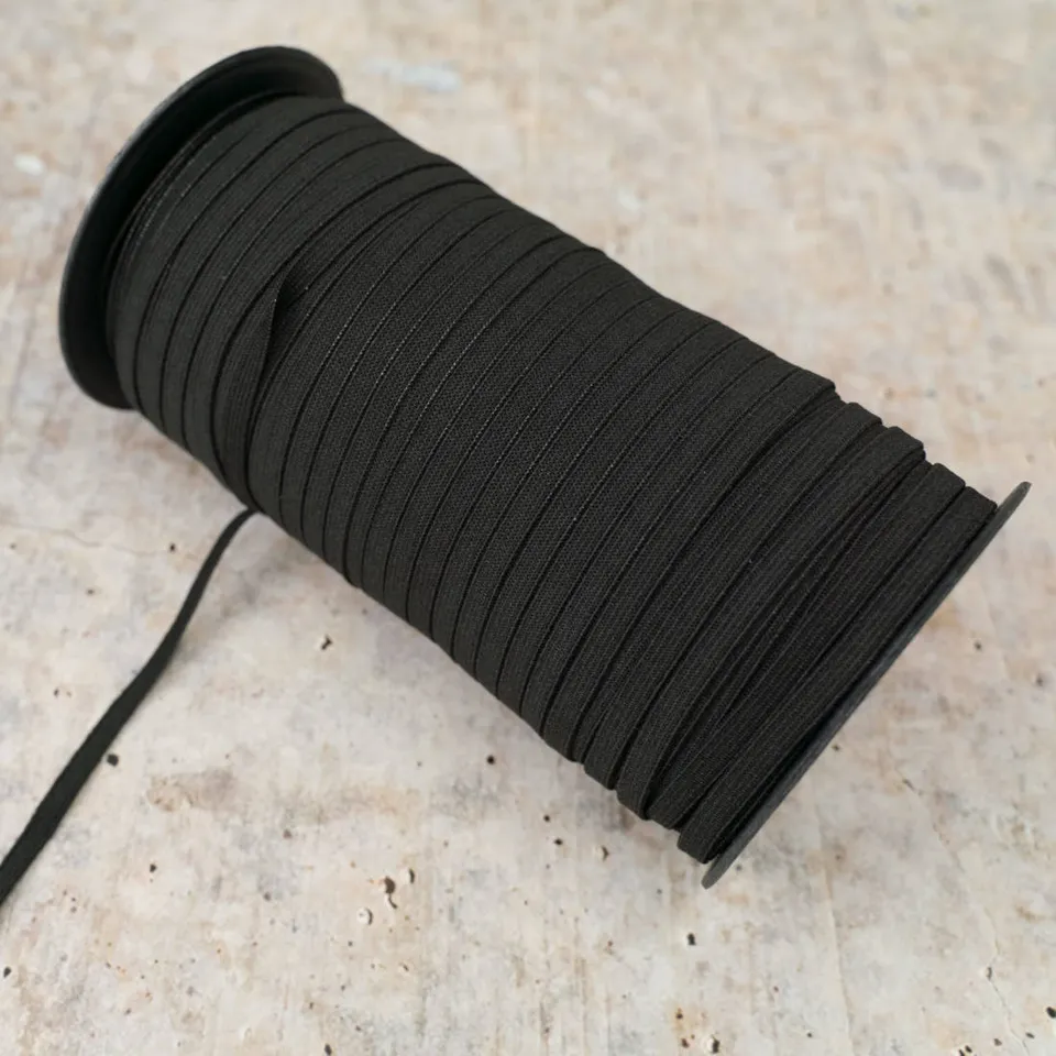 n-hfrosch-gummiband-5-mm-schwarz-flach-meterware image 1