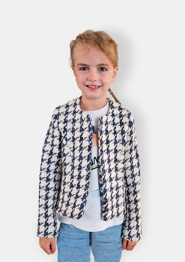 fadenk-fer-kurzjacke-kinder-schnittmuster-gr-74-164-boucl image 1