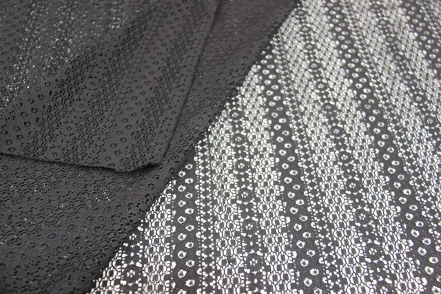 fadenk-fer-stoffe-spitzenstoff-schwarz-0-5-m-meterware image 1