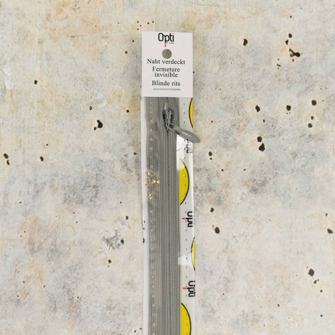 n-hfrosch-s43-nahtverdeckter-rei-verschluss-grau-nicht-teilbar image 1