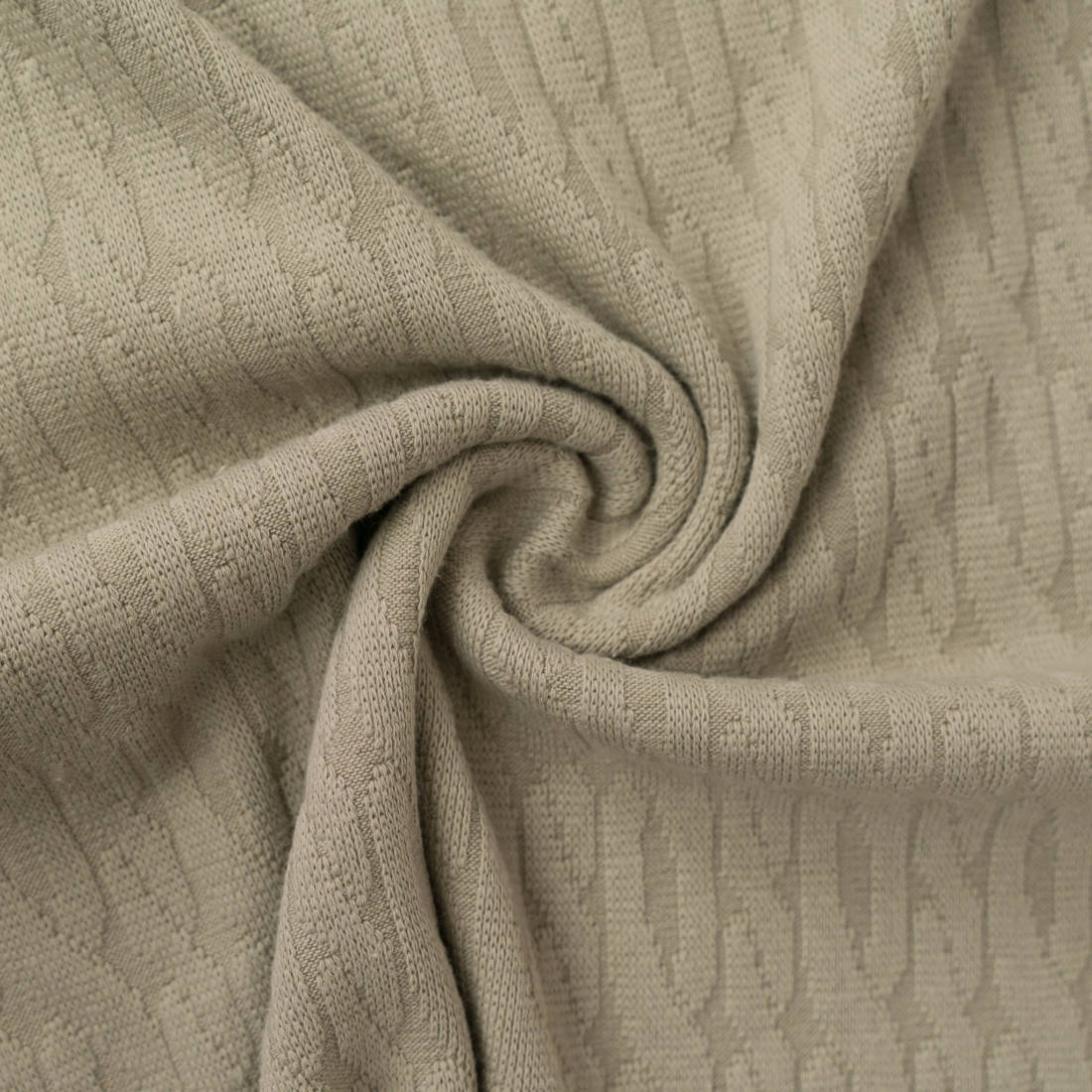 n-hfrosch-strick-jacquard-zopfmuster-stoff-hellgrau-3d-effekt image 2