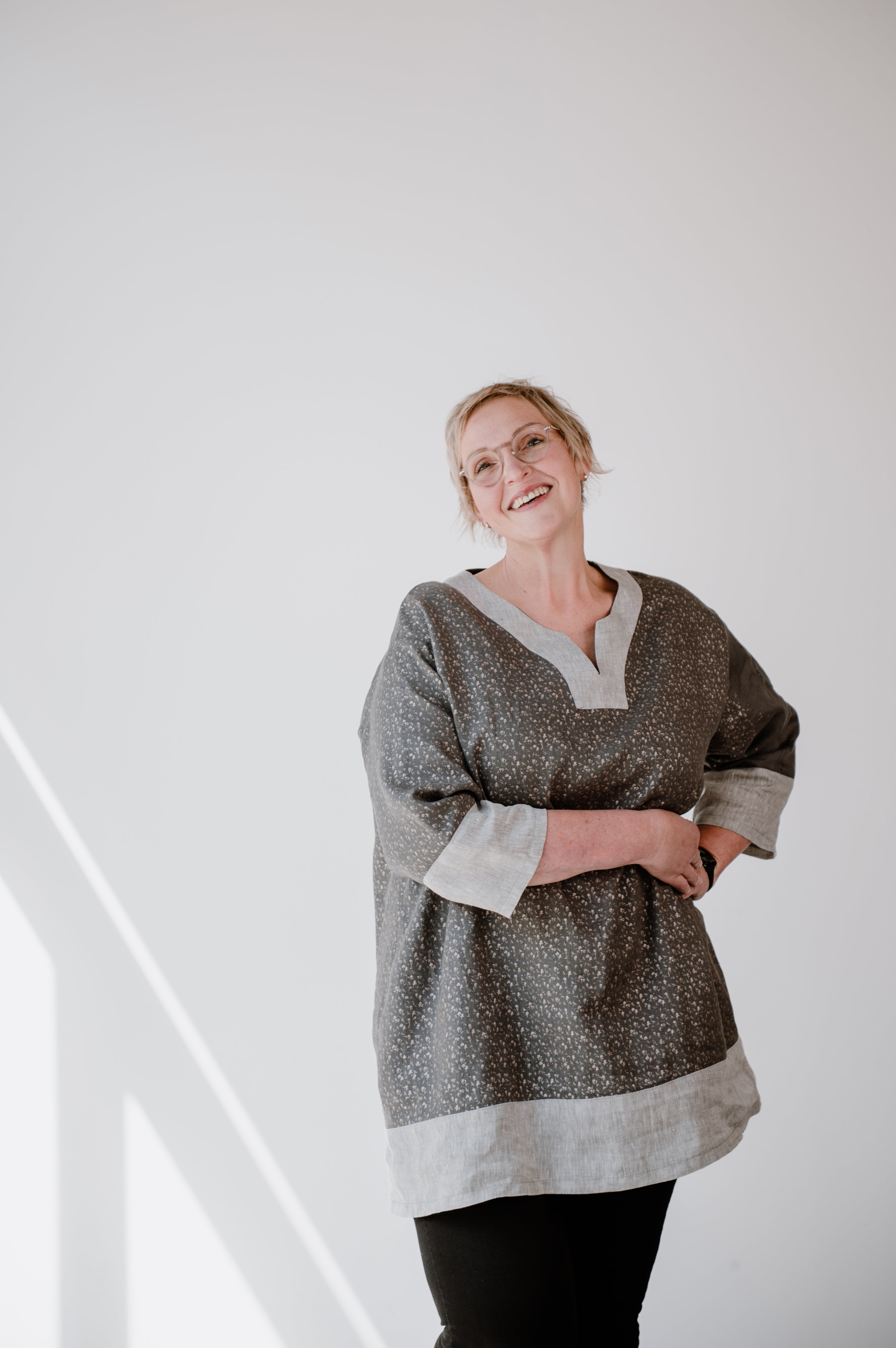 sew-simple-groen-damen-tunika-papierschnittmuster-webware image 1