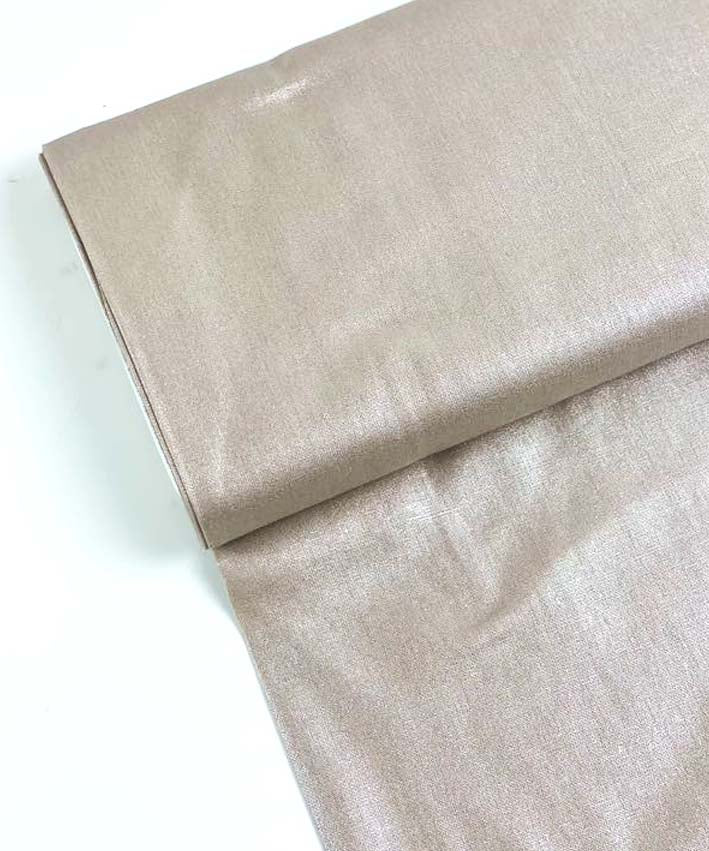 lenipepunkt-stoffe-leinen-viskose-stoff-creme-metallic image 1