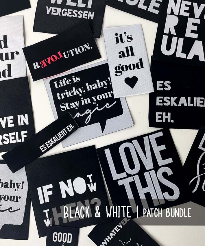 lenipepunkt-kurzwaren-patch-bundle-1-xl-patch-set-schwarz-wei-18tlg image 1